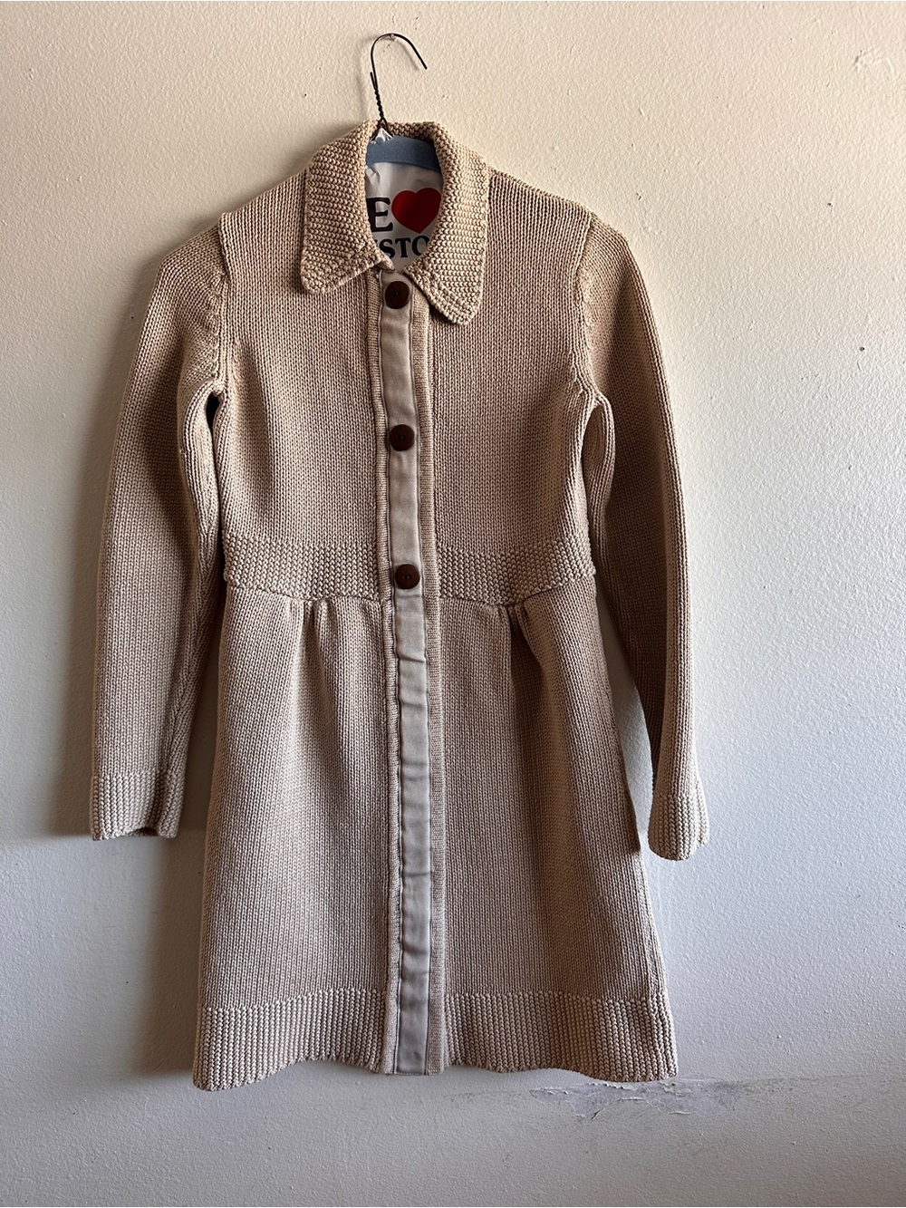 Boden Longline Button-Front Knit Cardigan Sweater US 2
